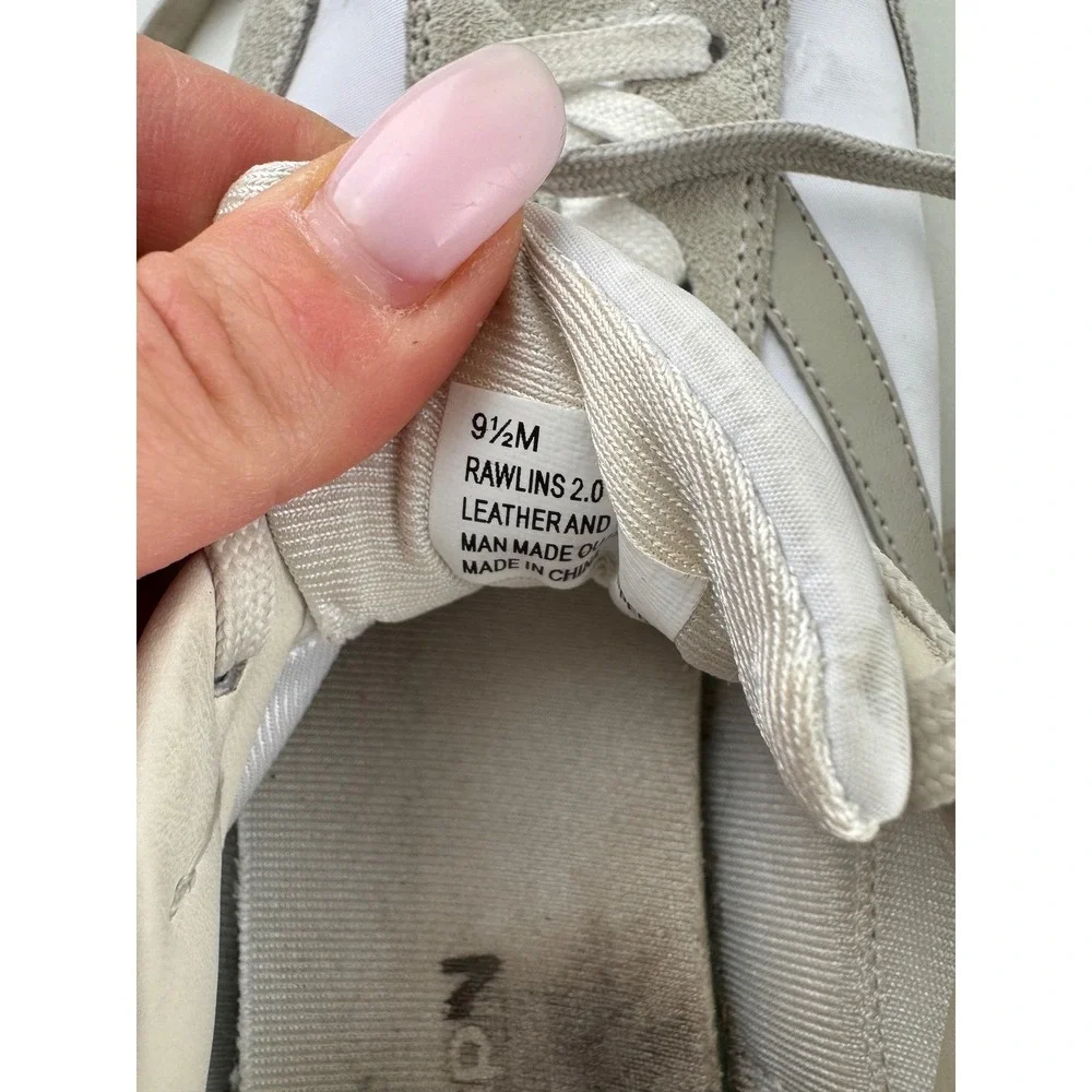 Tretorn Rawlins 20 Leather Suede White Gray Athletic Sneakers Women Size‎ 9.5